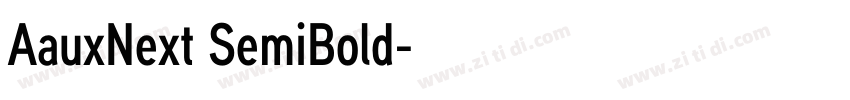 AauxNext SemiBold字体转换